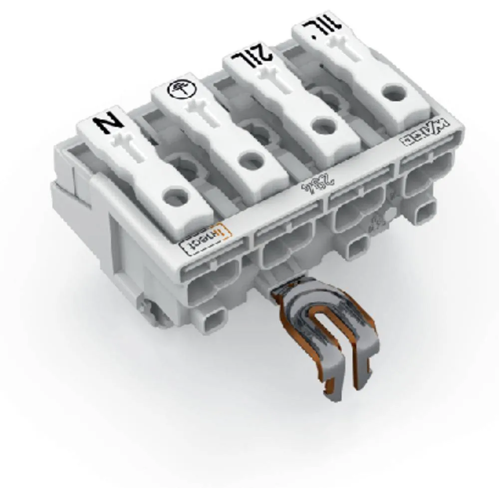 Разъем питания сети WAGO 294-8224, 4 pin, 0.5мм² - 2.5мм², 24А, (500 шт)