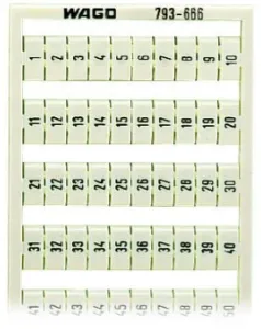 Маркерная карта WAGO 793-666, (1 шт)