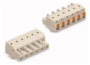 Гнездовой разъем WAGO 2721-206/008-000, 6 pin, 630В, 16А, CS: 7.5мм, (1 шт)