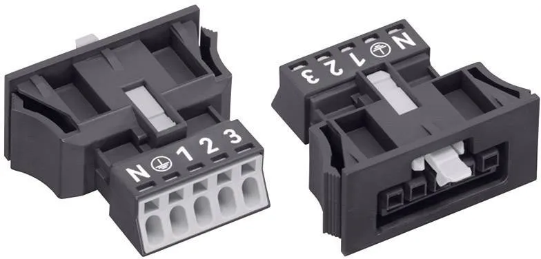 Разъем питания сети WAGO 890-705, 4 pin, 0.25мм² - 1.5мм², 250В, 16А, (1 шт)