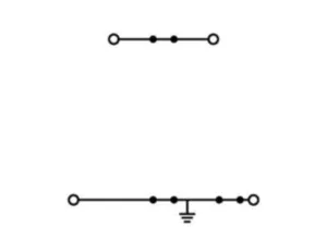 Двухуровневая клемма WAGO 2002-2717, 2 pin, 0.25мм²-4.0мм², 800В, 24А, (1 шт)