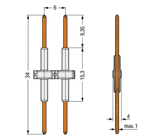 Соединительный элемент WAGO 2061-901/034-000, (1 шт)