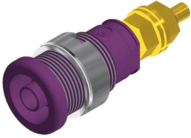 972354109, SKS-HIRSCHMANN SEB 2600 G M4 - Лабораторное гнездо, Ø-контакта: 4 мм, фиолетовый : 1 шт.