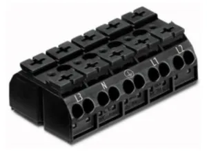 Клеммная колодка WAGO 862-8515, 5 pin, 0.5мм²-4.0мм², 500В, 32А, CS: 12мм, (1 шт)