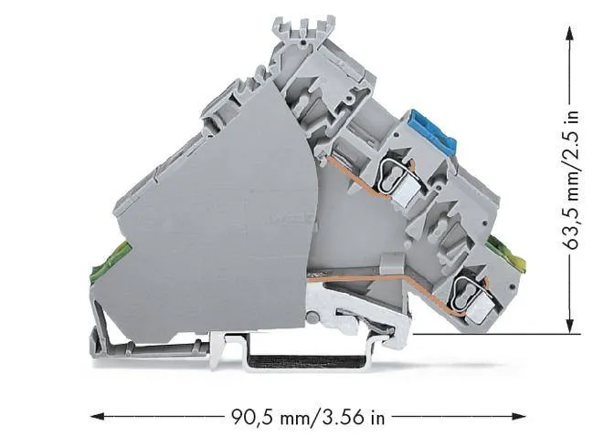 Клемма привода WAGO 280-578, 3 pin, 0.08мм² - 2.50мм², 400В, 20А, конф: L, (20 шт)
