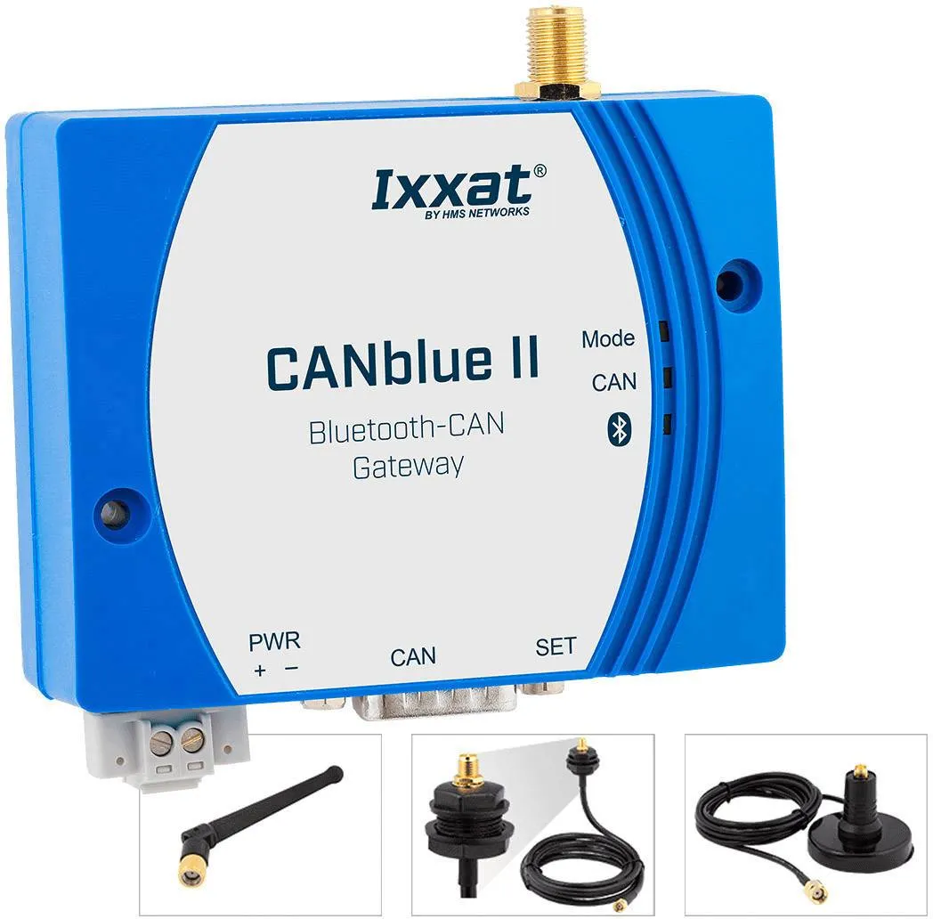 Активный CAN модуль с Bluetooth интерфейсом Ixxat 1.01.0126.12001 CANblue II с внешней антенной (не входит в комплект)