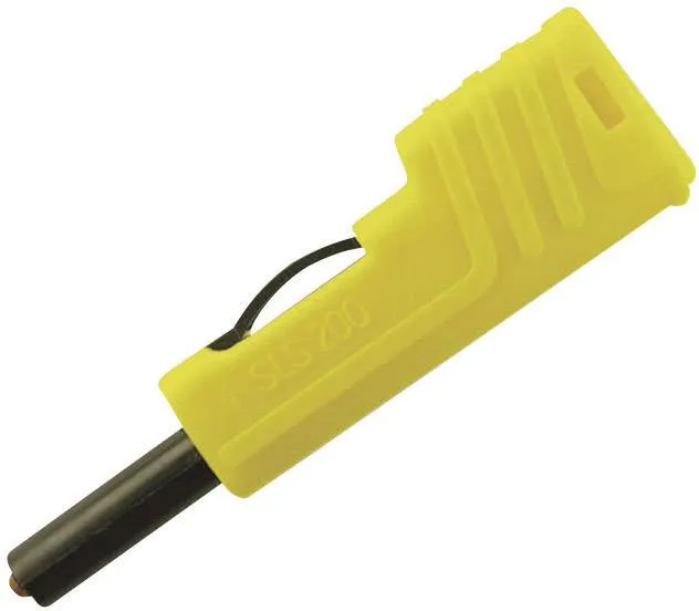 932153103, SKS-HIRSCHMANN SLS 200 - Лабораторный штекер, Ø-контакта: 4 мм, желтый : 1 шт.