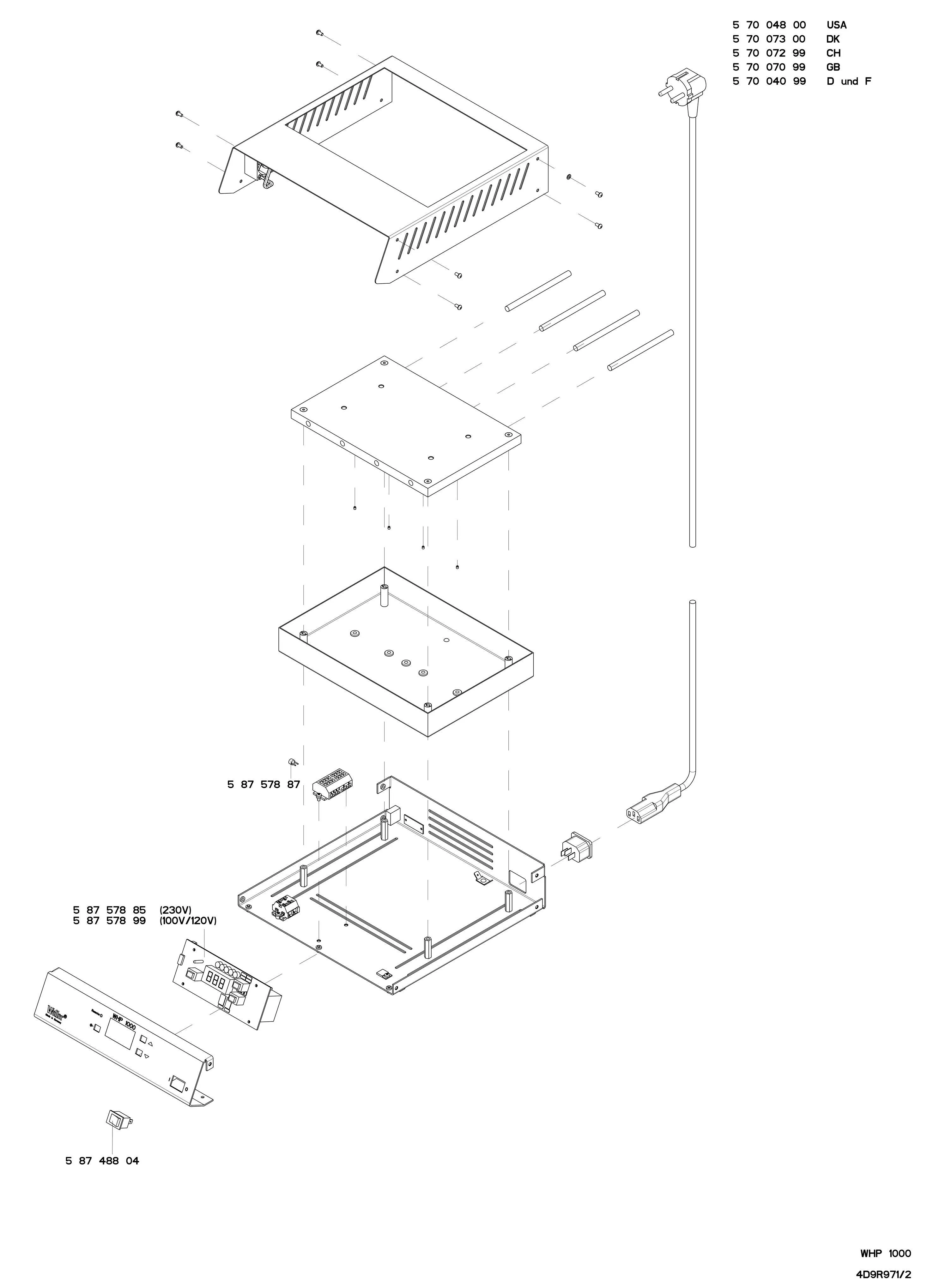 Площадка предварительного нагрева плат Weller T0053364899N WHP 1000