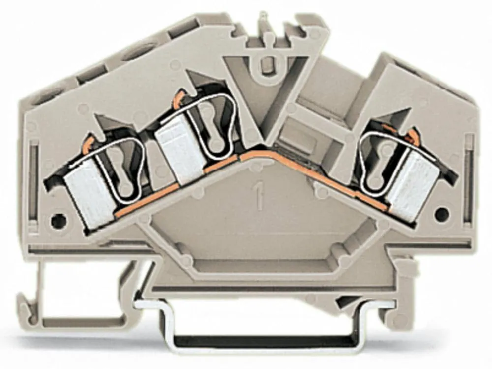 Клемма WAGO 281-998, 3 pin, 0.08мм² - 4мм², 550В, 30А, конф: L, (100 шт)