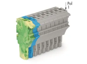 Внутренний разъём WAGO 2022-110/000-039, 10 pin, 0.75мм²-4.0мм², 690В, 24А, CS: 5.2мм, (1 шт)