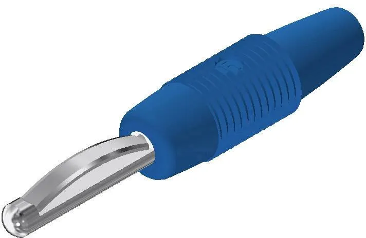 930046102, SKS-HIRSCHMANN VON 20 - Банановый штекер, Ø-контакта: 4 мм, синий : 1 шт.