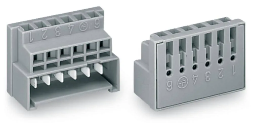 Клеммник WAGO 730-116, 6 pin, 0.75мм² - 1.5мм², 400В, 6А, (50 шт)