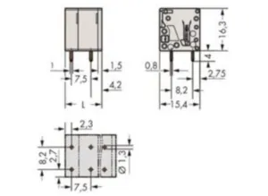 Клемма печатной платы WAGO 2624-3312, 12 pin, 0.2мм²-6.0мм², 1000В, 41А, CS: 7.5мм, (1 шт)