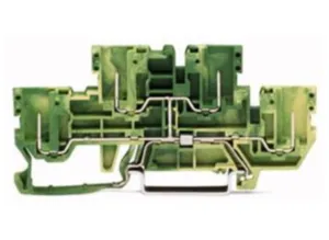 Двухуровневый клеммный блок WAGO 870-157, 2 pin, 2.5мм², 500В, 16А, (1 шт)