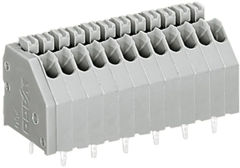 Быстроразъемная клемма WAGO 250-407, 7 pin, 0.14мм² - 0.50мм², 160В, 2А, CS: 2.50мм, (1 шт)