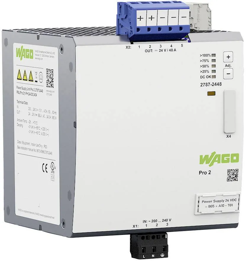 Блок питания на DIN-рейке WAGO 2787-2448 Pro 2