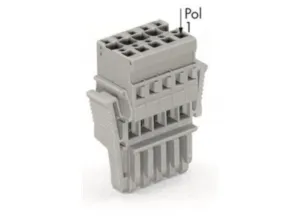 Внутренний разъём WAGO 769-110/021-000, 10 pin, 0.08мм²-4.0мм², 500В, 32А, CS: 5мм, (1 шт)