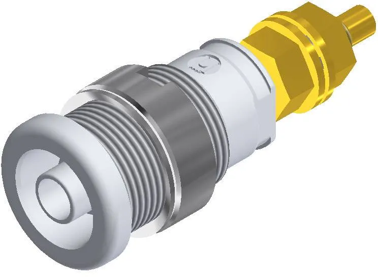 972354107, SKS-HIRSCHMANN SEB 2600 G M4 - Лабораторное гнездо, Ø-контакта: 4 мм, белый : 1 шт.