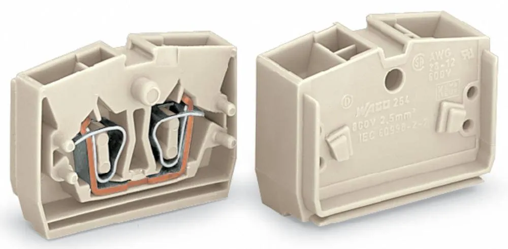 Клемма WAGO 264-131, 2 pin, 0.08мм² - 2.50мм², 690В, 23А, конф: L, (100 шт)