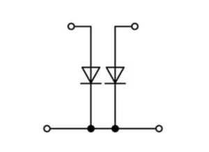 Диодная клемма WAGO 870-542/281-488, 1 pin, 0.08мм²-2.5мм², 250В, 0.5А, (1 шт)