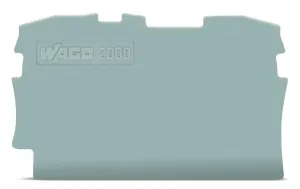 Торцевая/разделительная пластина WAGO 2000-1291, (1 шт)