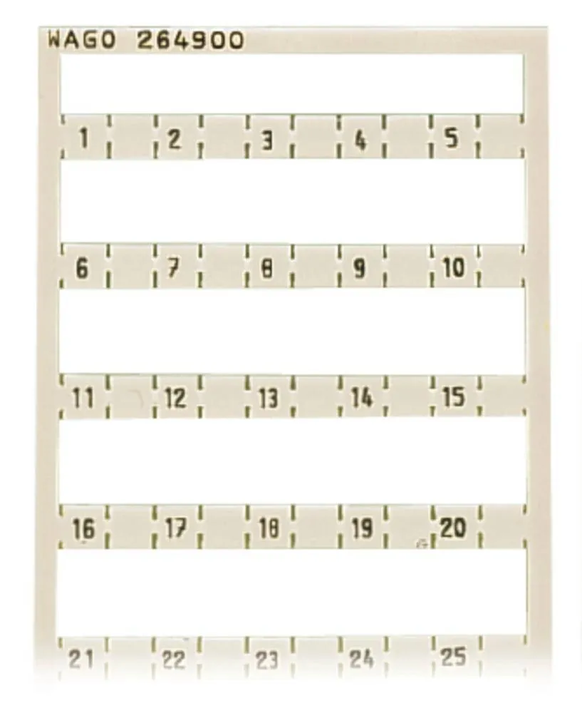 Система быстрой маркировки WAGO 264-900, Оттиск: 1 - 50, (5 шт)