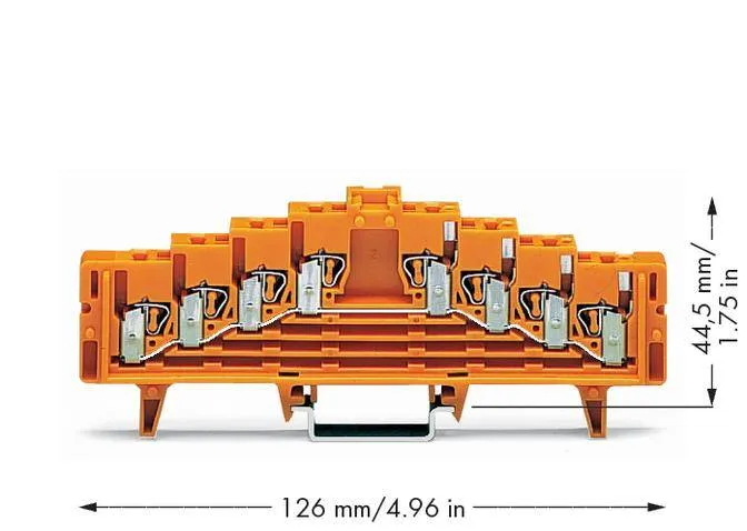 PD клемма WAGO 727-226, 16 pin, 0.08мм² - 1.50мм², 250В, 18А, (50 шт)