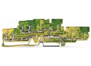 Двухуровневый клеммный блок WAGO 870-137, 1 pin, 0.08мм²-2.5мм², 500В, 25А, (1 шт)