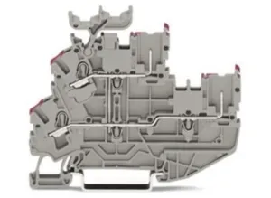 Двухуровневый клеммный блок WAGO 2022-2208/999-953, 2 pin, 0.75мм²-4.0мм², 630В, 20А, (1 шт)