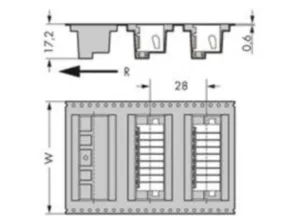 Контактный разъем WAGO 713-1425/116-000/997-406, 10 pin, 160В, 10А, CS: 3.5мм, (1 шт)