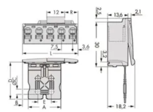 Штекер WAGO 2092-3503/002-000, 3 pin, 0.2мм²-2.5мм², 630В, 15А, CS: 7.5мм, (1 шт)