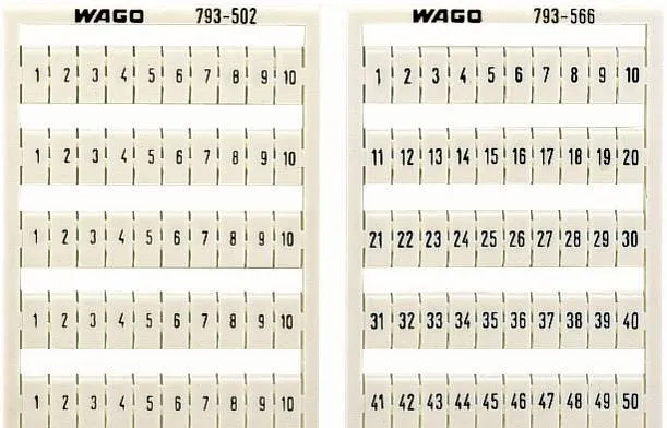 Этикетка WAGO 793-4572, Оттиск: 81 - 90, (1 шт)