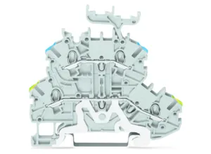 Двухуровневый клеммный блок WAGO 2000-2247, 2 pin, 0.14мм²-1.5мм², 500В, 13.5А, (1 шт)
