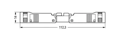 Гнездо WAGO 890-103, 3 pin, 0.25мм²-1.5мм², 250В, 16А, (1 шт)