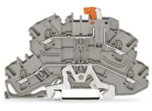 Двухуровневая клемма с размыкателем WAGO 2002-2678, 3 pin, 2.5мм², 400В, 16А, (1 шт)