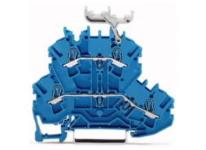 Двухуровневый клеммный блок WAGO 2002-2234, 2 pin, 0.25мм²-2.5мм², 500В, 24А, (1 шт)