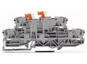 Двухуровневый клеммный блок WAGO 2002-2951, 0.75мм²-4.0мм², 400В, 16А, (1 шт)