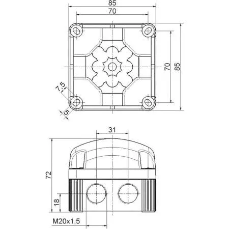 Светильник Werma Signaltechnik 853.100.54 