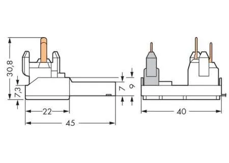 Клеммник WAGO 277-127, 4 pin, 0.5мм² - 1мм², 400В, 10А, (200 шт)