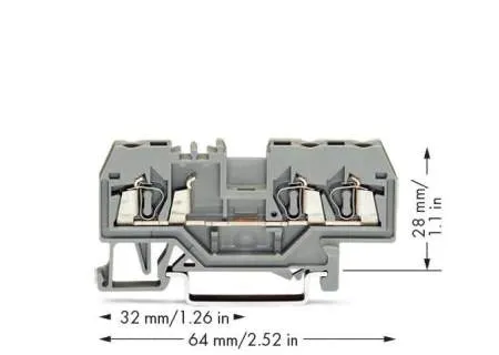 Клемма WAGO 280-681, 3 pin, 0.08мм² - 2.50мм², 800В, 24А, конф: L, (100 шт)