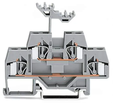 Двухуровневая клемма WAGO 281-619, 4 pin, 0.08мм² - 4мм², 500В, 26А, конф: L, (50 шт)