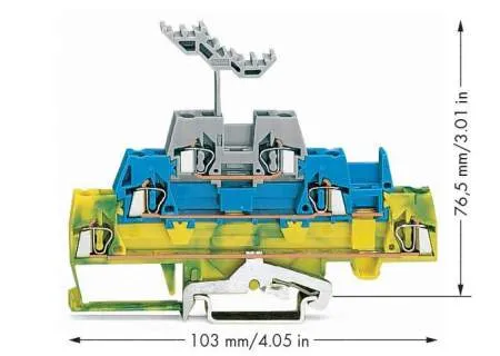 Трехуровневая клемма WAGO 280-547, 6 pin, 0.08мм² - 2.50мм², 500В, 20А, (40 шт)