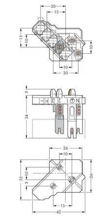Клеммник WAGO 267-175, 5 pin, 0.5мм² - 1мм², 500В, 6А, (250 шт)